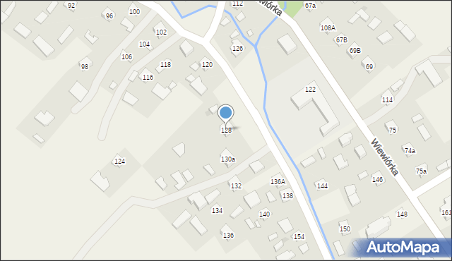 Wiewiórka, Wiewiórka, 128, mapa Wiewiórka