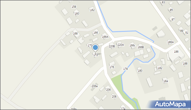 Wiewiórka, Wiewiórka, 172, mapa Wiewiórka