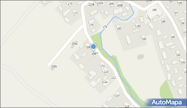 Wiewiórka, Wiewiórka, 208, mapa Wiewiórka