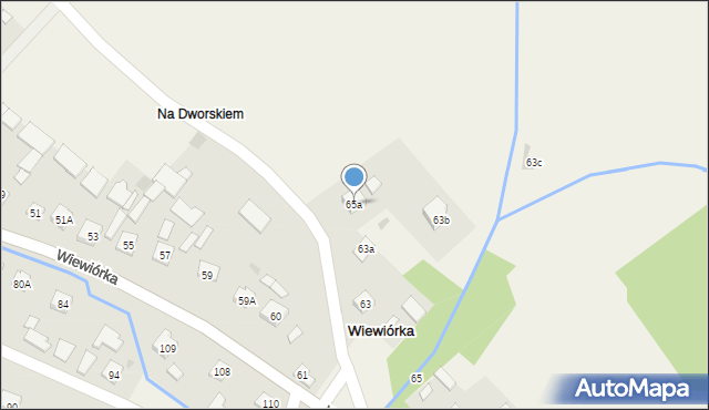 Wiewiórka, Wiewiórka, 65a, mapa Wiewiórka