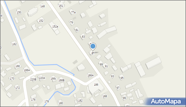 Wiewiórka, Wiewiórka, 87, mapa Wiewiórka