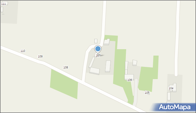 Wiewiórów, Wiewiórów, 107a, mapa Wiewiórów