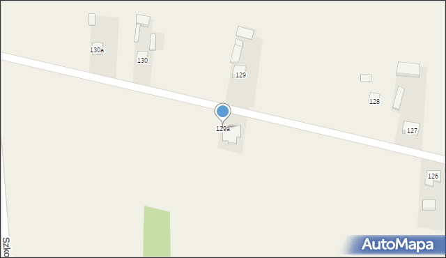Wiewiórów, Wiewiórów, 129a, mapa Wiewiórów