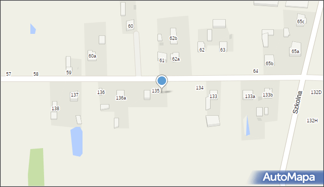 Wiewiórów, Wiewiórów, 135a, mapa Wiewiórów