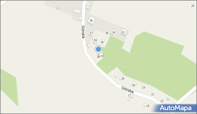 Wieżyca, Wieżyca, 40, mapa Wieżyca