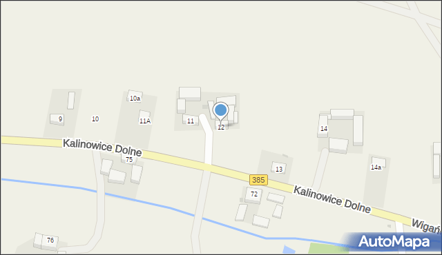 Wigańcice, Wigańcice, 12, mapa Wigańcice