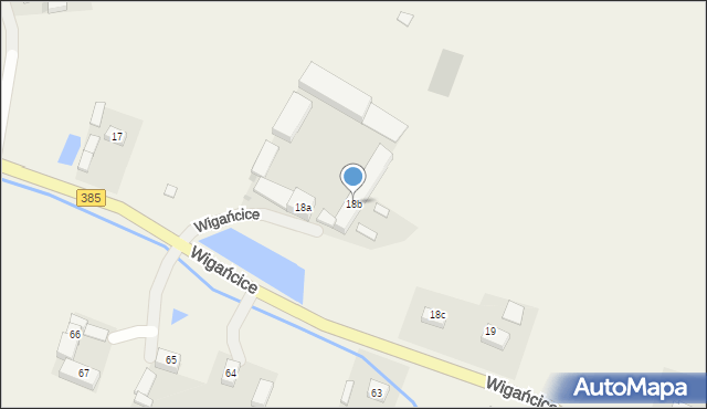 Wigańcice, Wigańcice, 18b, mapa Wigańcice