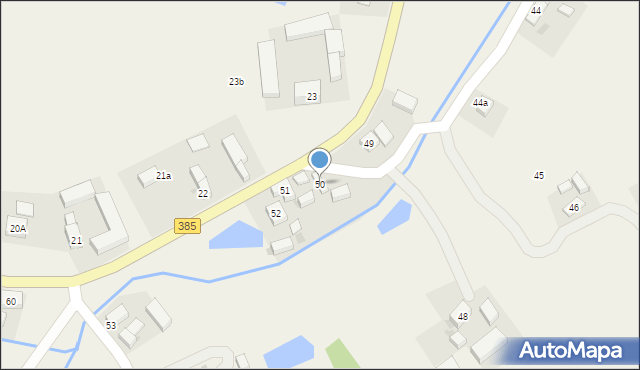 Wigańcice, Wigańcice, 50, mapa Wigańcice