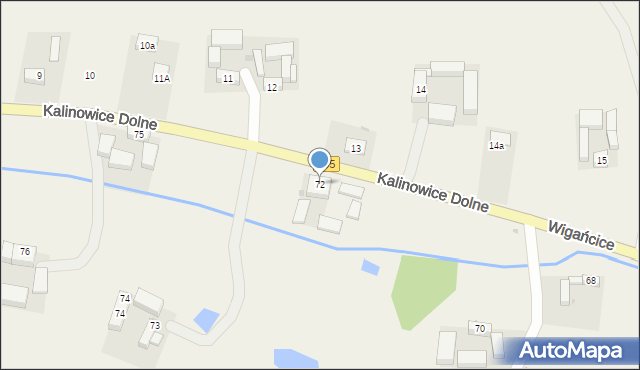 Wigańcice, Wigańcice, 72, mapa Wigańcice