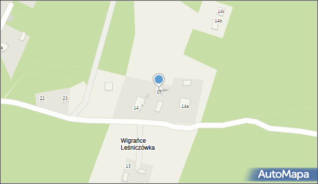 Wigrańce, Wigrańce, 15, mapa Wigrańce