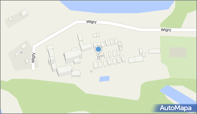 Wigry, Wigry, 11, mapa Wigry