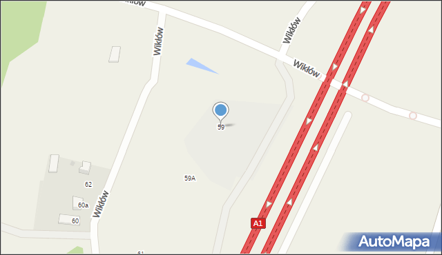 Wikłów, Wikłów, 59, mapa Wikłów