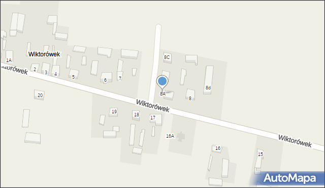 Wiktorówek, Wiktorówek, 8A, mapa Wiktorówek
