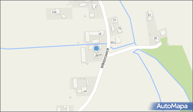 Wiktorowice, Wiktorowice, 15, mapa Wiktorowice