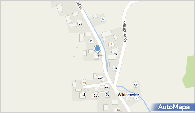 Wiktorowice, Wiktorowice, 21, mapa Wiktorowice