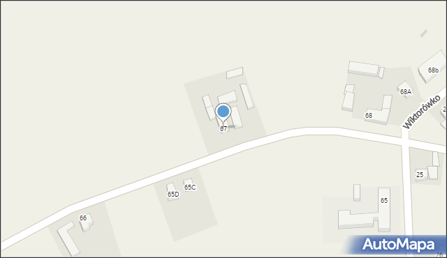 Wiktorówko, Wiktorówko, 67, mapa Wiktorówko