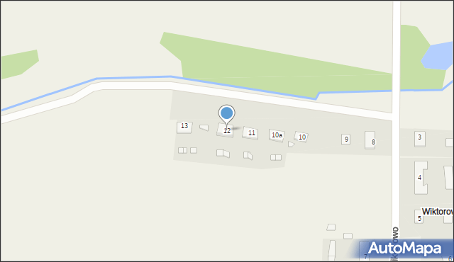 Wiktorowo, Wiktorowo, 12, mapa Wiktorowo
