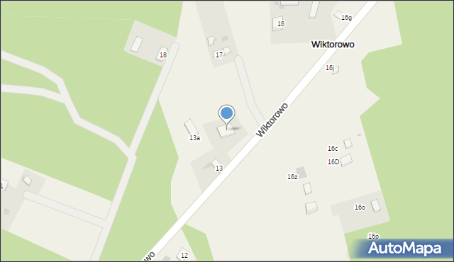 Wiktorowo, Wiktorowo, 13b, mapa Wiktorowo