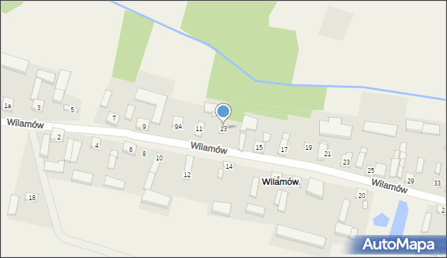 Wilamów, Wilamów, 13, mapa Wilamów