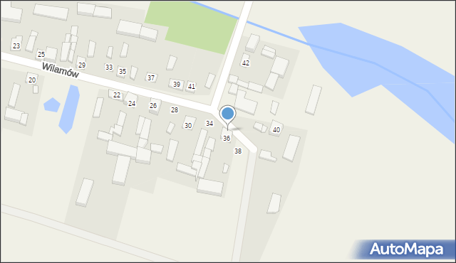 Wilamów, Wilamów, 36a, mapa Wilamów