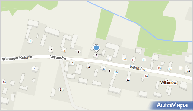 Wilamów, Wilamów, 7, mapa Wilamów