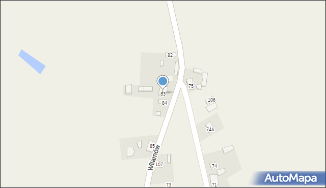 Wilamów, Wilamów, 83, mapa Wilamów