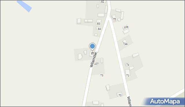 Wilamów, Wilamów, 85, mapa Wilamów
