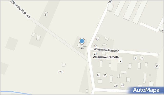 Wilamów-Parcela, Wilamów-Parcela, 1a, mapa Wilamów-Parcela