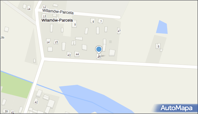 Wilamów-Parcela, Wilamów-Parcela, 45, mapa Wilamów-Parcela