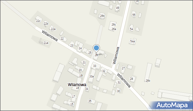 Wilamowa, Wilamowa, 26, mapa Wilamowa