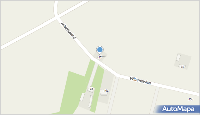 Wilamowice, Wilamowice, 47, mapa Wilamowice