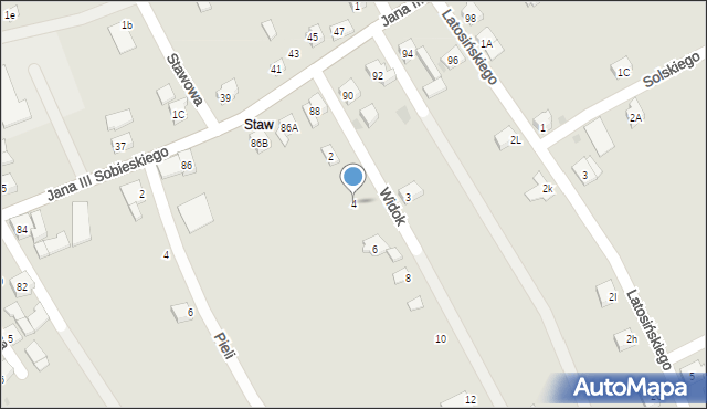 Wilamowice, Widok, 4, mapa Wilamowice