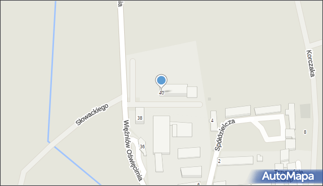 Wilamowice, Więźniów Oświęcimia, 40, mapa Wilamowice