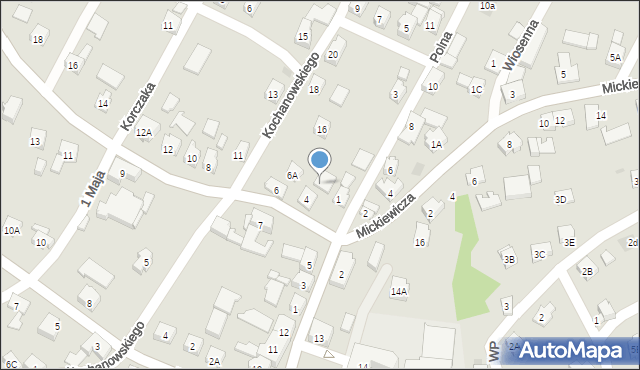 Wilamowice, Więźniów Oświęcimia, 4A, mapa Wilamowice