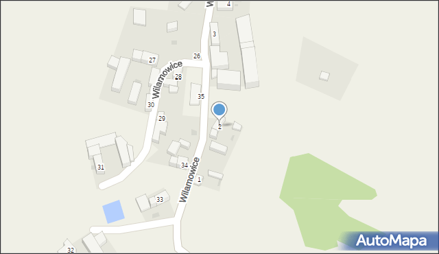 Wilamowice, Wilamowice, 2, mapa Wilamowice