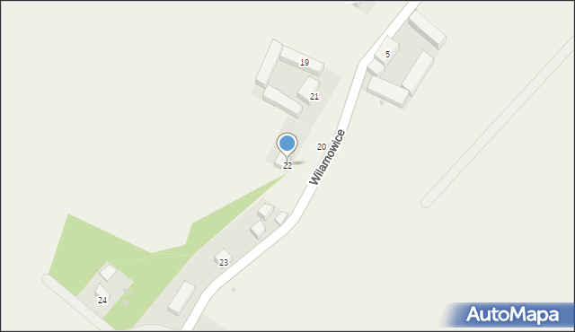 Wilamowice, Wilamowice, 22, mapa Wilamowice