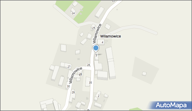 Wilamowice, Wilamowice, 3, mapa Wilamowice