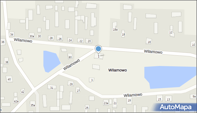 Wilamowo, Wilamowo, 1, mapa Wilamowo