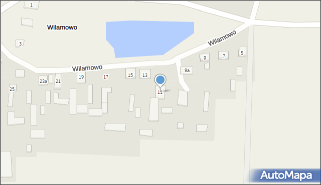 Wilamowo, Wilamowo, 11, mapa Wilamowo