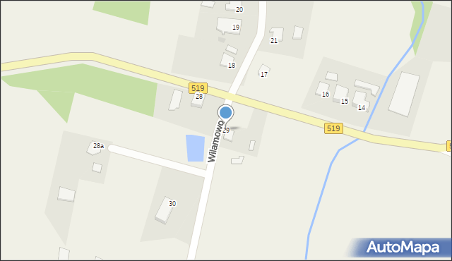 Wilamowo, Wilamowo, 29, mapa Wilamowo