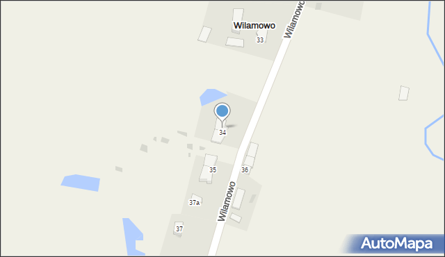 Wilamowo, Wilamowo, 34/1, mapa Wilamowo