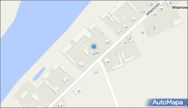 Wilamowo, Wilamowo, 13, mapa Wilamowo