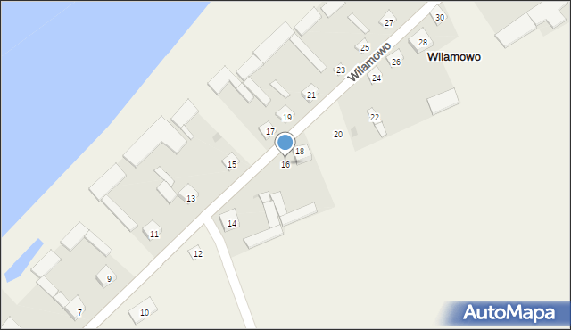 Wilamowo, Wilamowo, 16, mapa Wilamowo