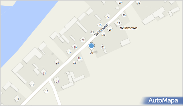 Wilamowo, Wilamowo, 20, mapa Wilamowo