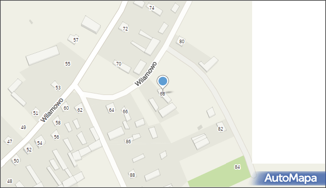 Wilamowo, Wilamowo, 68, mapa Wilamowo