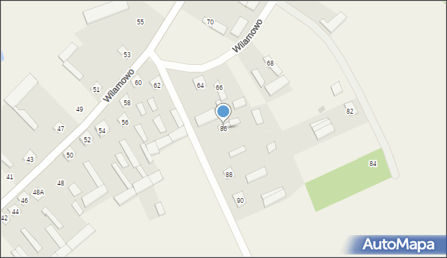 Wilamowo, Wilamowo, 86, mapa Wilamowo