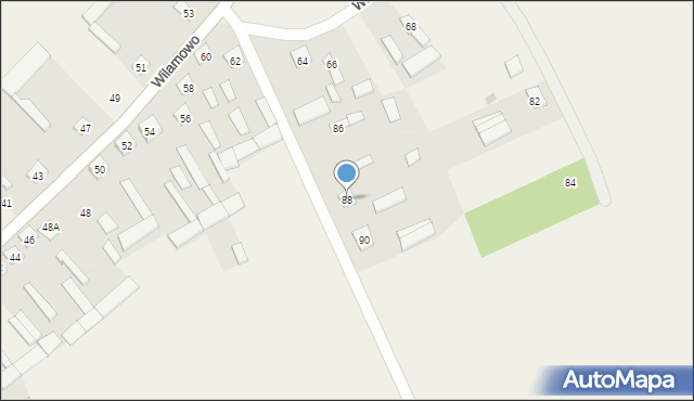 Wilamowo, Wilamowo, 88, mapa Wilamowo