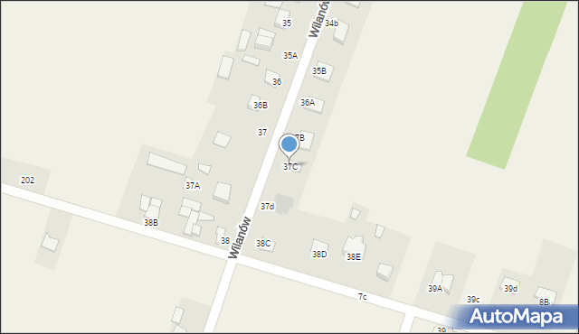 Wilanów, Wilanów, 37C, mapa Wilanów