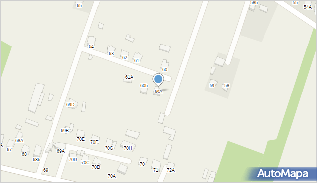 Wilanów, Wilanów, 60A, mapa Wilanów