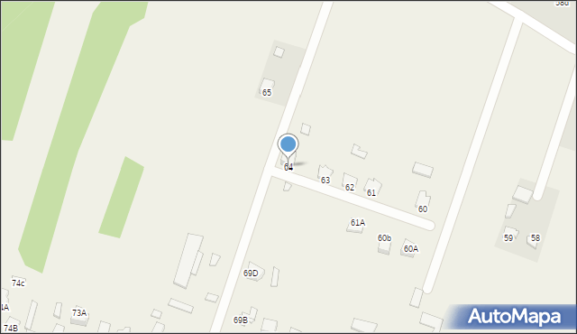 Wilanów, Wilanów, 64, mapa Wilanów